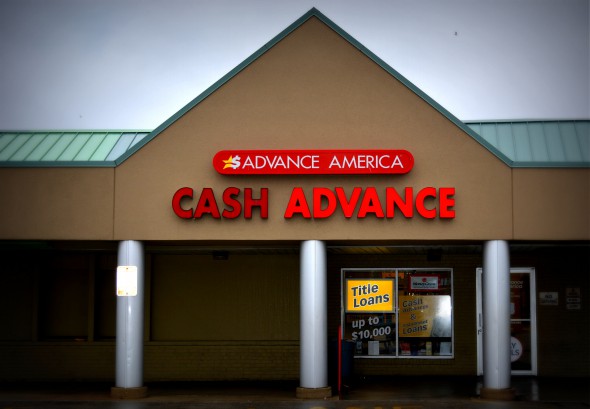 Advance America payday loan store on South 27th Street in Milwaukee. Photo by Marlita A. Bevenue.