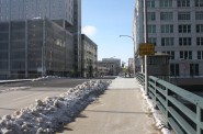 A bridge over the river at Michigan Street brought development. Photo by Carl Baehr.