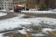 Sneckdown on the intersection of N. Prospect Ave. and E. Irving Pl. Photo by Jeramey Jannene.