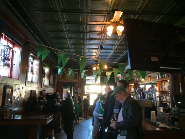 The early crowd on St. Paddy’s Day. Photo by Joey Grihalva.