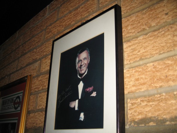 Framed picture of Frank Sinatra. Photo by Michael Horne.