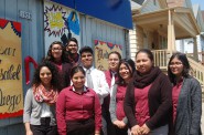 Members of the Carmen High School of Science and Technology’s Safe and Sound Youth Council worked for two months to complete the mural project. Photo by Edgar Mendez.
