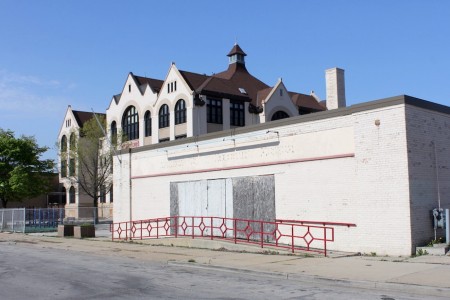 Milwaukee’s Black Holocaust Museum (foreground) may reopen as a tenant in a new building to be constructed on and around its current site. Photo by Mark Doremus.