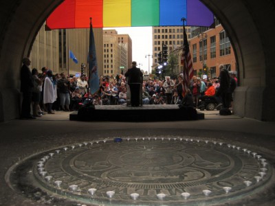 Photo Gallery: City Hall Vigil For Orlando Victims