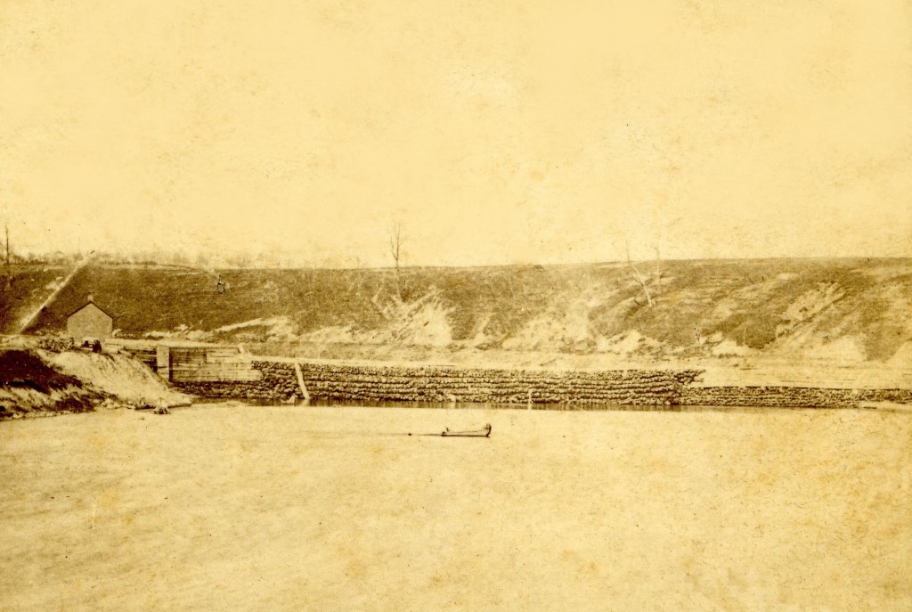 Milwaukee River Dam, 1850s. Image courtesy of Jeff Beutner.