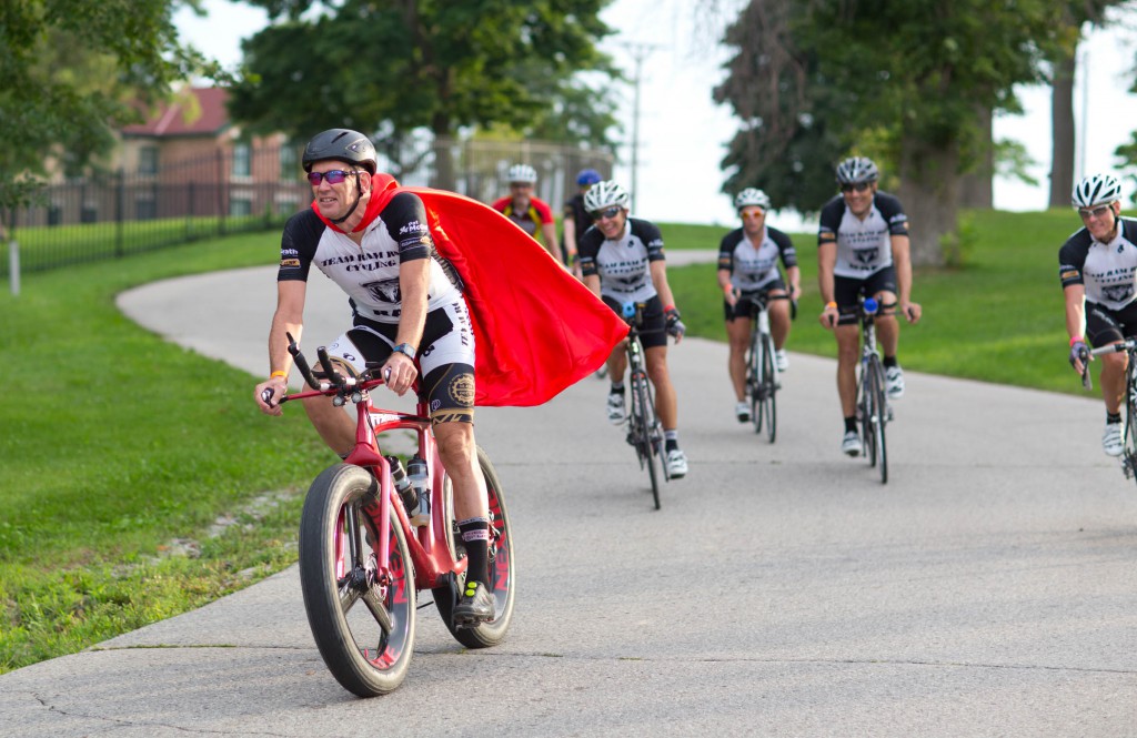 All 800+ of you who took the challenge to ride across Wisconsin are super heroes in our book. You all deserve a cape!