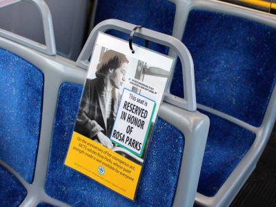 MCTS and County Executive Chris Abele Honor Rosa Parks with Headlight Tribute & Reserved Bus Seat