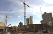 Northwestern Mutual's residential apartment building under construction in downtown Milwaukee. Photo by Dave Reid.