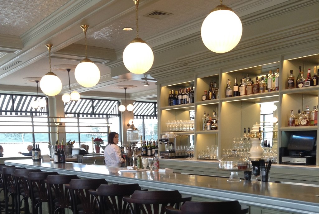 The bar at Café Grace. Photo by Cari Taylor-Carlson.