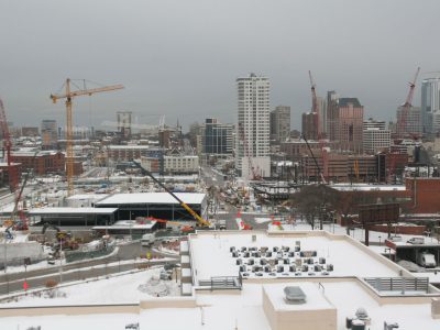 Friday Photos: Arena Rises from Frozen Tundra