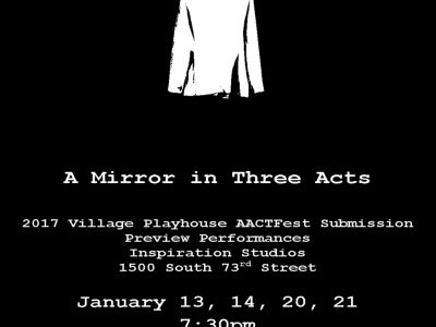 Competition Play “Facing the Finding: A Mirror in Three Acts” to be Previewed at Inspiration Studios