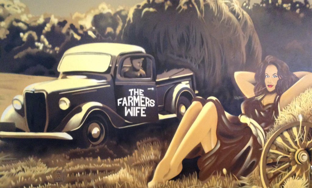 The Farmer's Wife mural. Photo by Cari Taylor-Carlson.