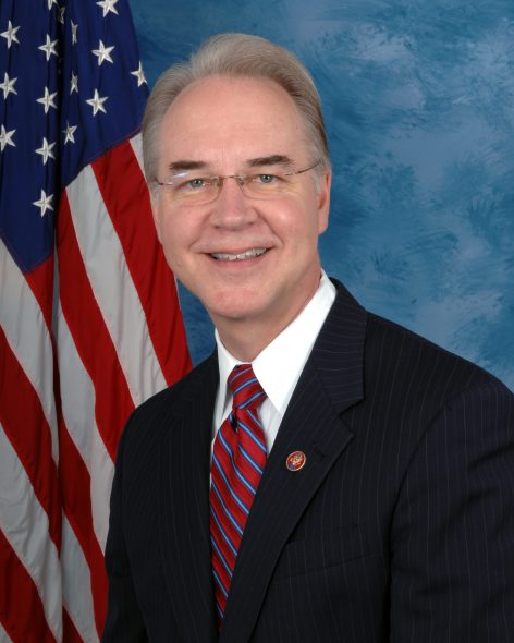 Tom Price. Photo from the U.S. Federal Government.