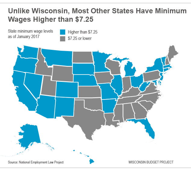 Wisconsin Budget Most States Hike Minimum Wage » Urban Milwaukee