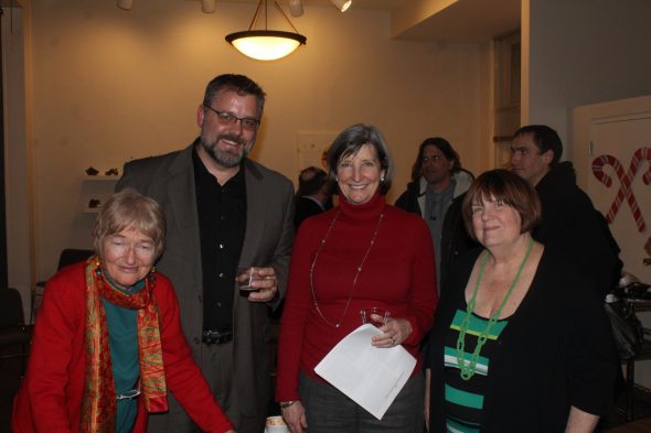 Barbara Leigh, Carl Lockrem, Grand Avenue Club Board President Mary Kay Braza and Diane Johnson. Photo by Dale Hester.