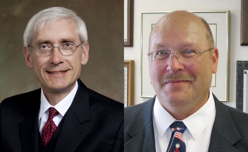 Tony Evers and Lowell Holtz.