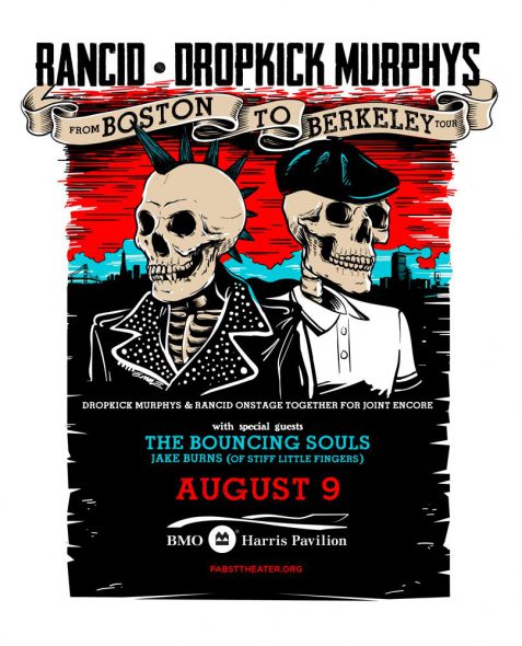 Rancid and Dropkick Murphys to Play the BMO Harris Pavilion on Wednesday, August 9