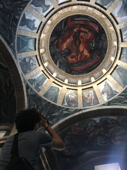 José Clemente Orozco’s masterwork covers the roof and walls of the Hospicio Cabañas. Photo by Frank Martinez.