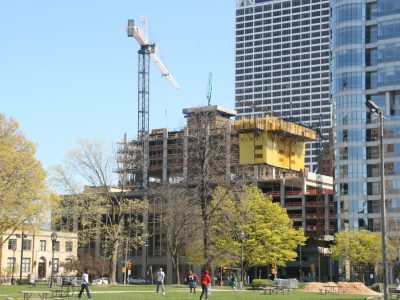 Friday Photos: Downtown’s New Apartment Tower Rises