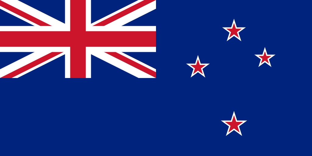 Flag of New Zealand. Image is in the Public Domain.