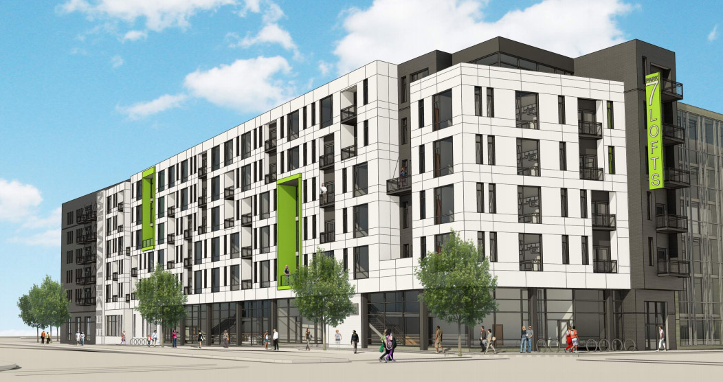 Park 7 Lofts. Rendering by Engberg Anderson.