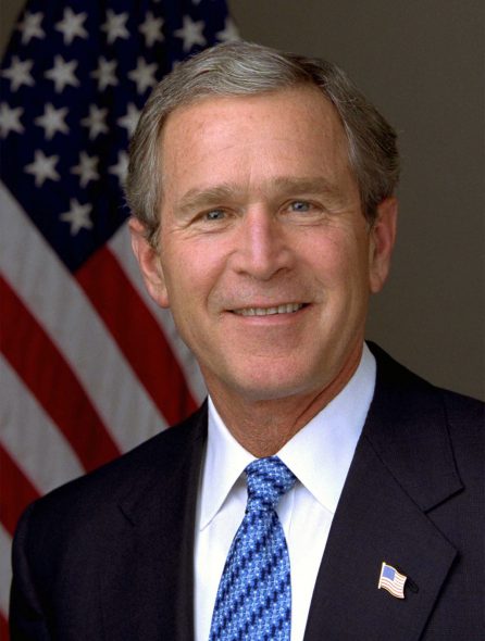 President George W. Bush. Photo by Eric Draper, White House. Photo is in the Public Domain.