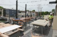 Good City Brewing's new rooftop patio. Photo by Graham Kilmer.