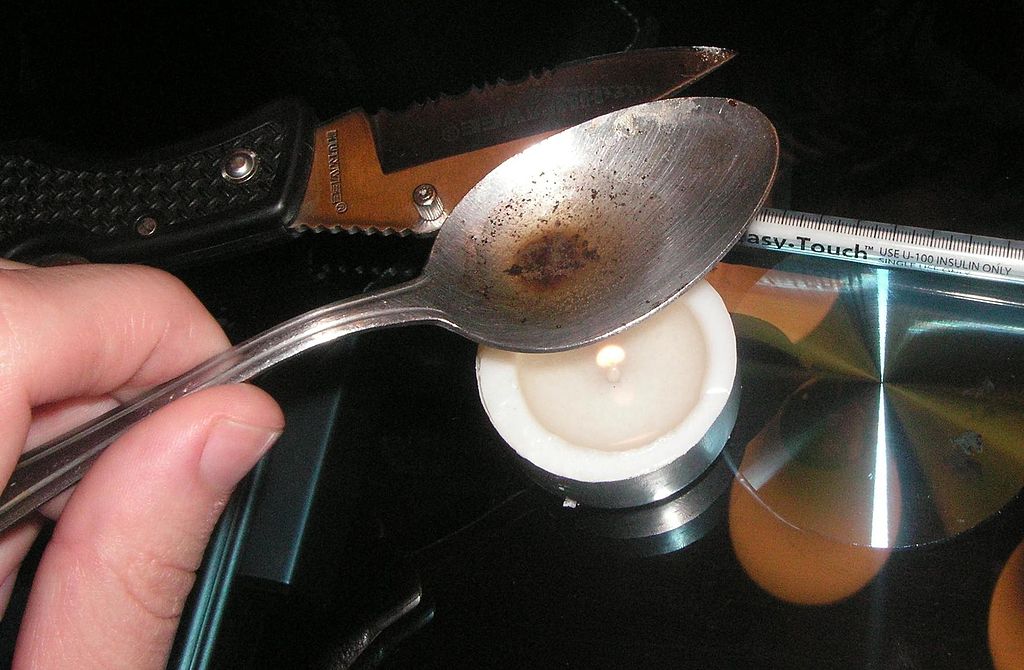 Heroin. Photo is in the public domain