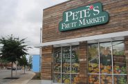 Pete’s Fresh Fruit Market, on the corner of North Martin Luther King Drive and West North Avenue, is opening in Bronzeville on Sept. 14. Photo by Lydia Slattery.