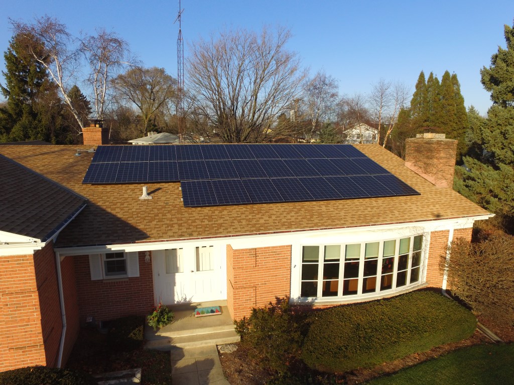 8 kW array installed by SunVest Solar. Photo courtesy of SunVest Solar.