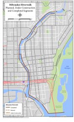 Milwaukee RiverWalk System Map
