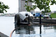Mr. Trash Wheel. Photo by Matthew Bellemare (Mr. Trash Wheel) [CC BY-SA 2.0 (http://creativecommons.org/licenses/by-sa/2.0)], via Wikimedia Commons.