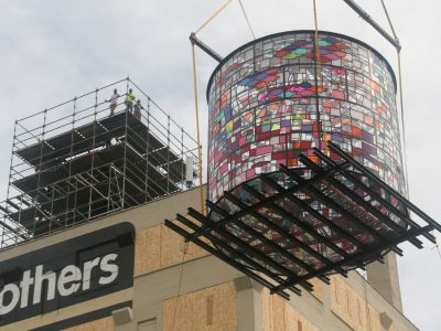 Eyes on Milwaukee: Coakley Installs Artistic Water Tower