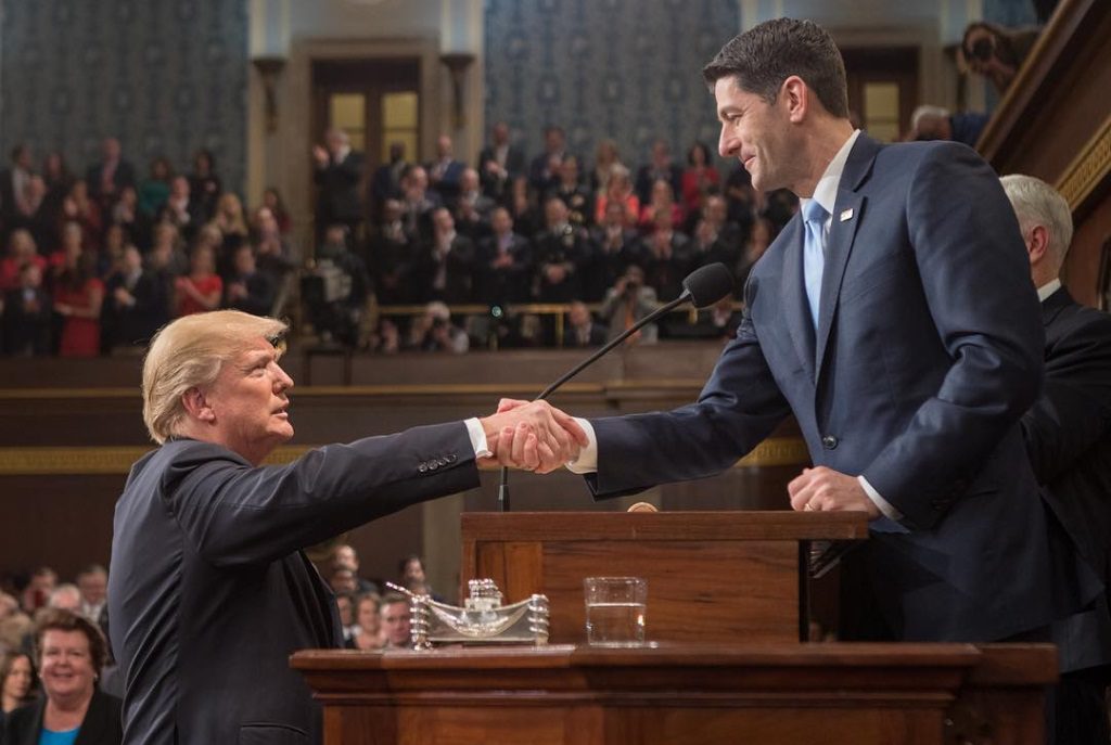 President Donald Trump and Speaker of the House Paul Ryan.