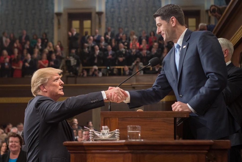 President Donald Trump and Speaker of the House Paul Ryan.