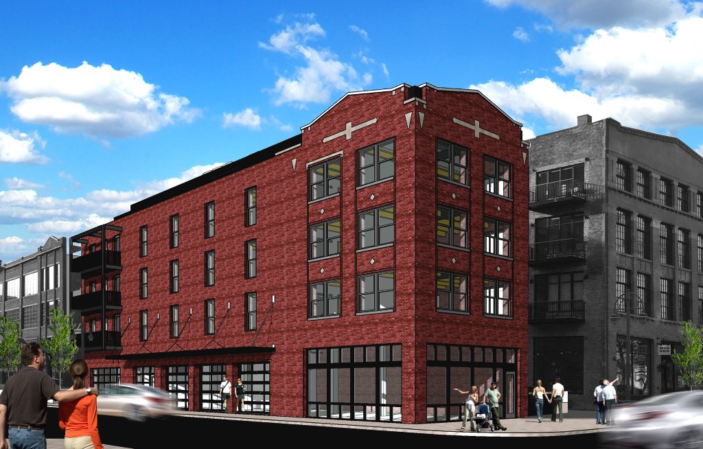 Rendering of 203 N. Broadway. Rendering by Engberg Anderson Architects.