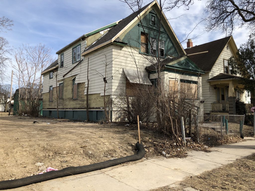 Vacant home owned by Gorman & Co. that the city previously owned through property tax foreclosure. Located at 2628 N. 21st. Photo by Jeramey Jannene.