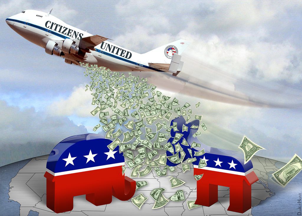 Citizens United. Photo by DonkeyHotey. Attribution 2.0 Generic (CC BY 2.0) [https://creativecommons.org/licenses/by/2.0/}