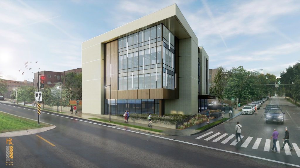 Marquette Physician Assistant Facility. Rendering by HGA and Groth Design.