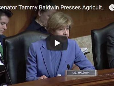 U.S. Senator Tammy Baldwin Presses Trump Administration on its Plan to Protect Wisconsin Farmers From Chinese Tariff Retaliation
