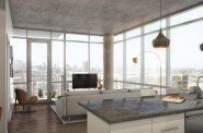 Rendering of apartment at Urbanite. Rendering by Eppstein Uhen Architects.