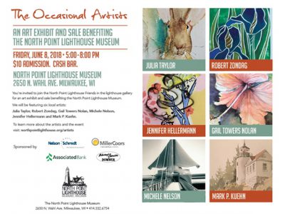 North Point Lighthouse to Host the Occasional Artists Art Show and Sale, Friday, June 8.