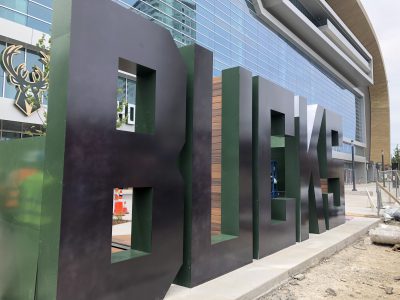 Eyes on Milwaukee: Bucks Unveil Monumental Sign