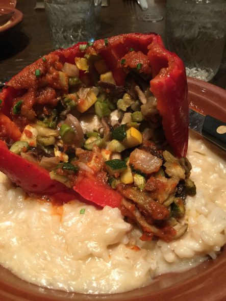 Roasted Stuffed Bell Pepper. Photo by Cari Taylor-Carlson.