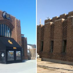 The MFD High Pressure Pumping Station. Left photo - Audrey Jean Posten, right photo - Jeramey Jannene.