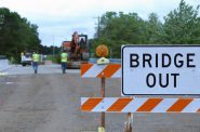 Work is finishing up on the County Highway H bridge rehabilitation in Phillips, Wisconsin. Price County Highway Commissioner Don Grande says delays pushed back the project by eight years. Photo by Rich Kremer/WPR.