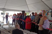 Ribbon cutting for Welford Sanders Lofts and 5th Street School Apartments. Photo by Zach Komassa.