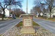 Historic Layton Boulevard marker. Photo by Carl Baehr.