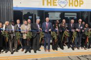 Ribbon cutting for The Hop. Photo by Jeramey Jannene.