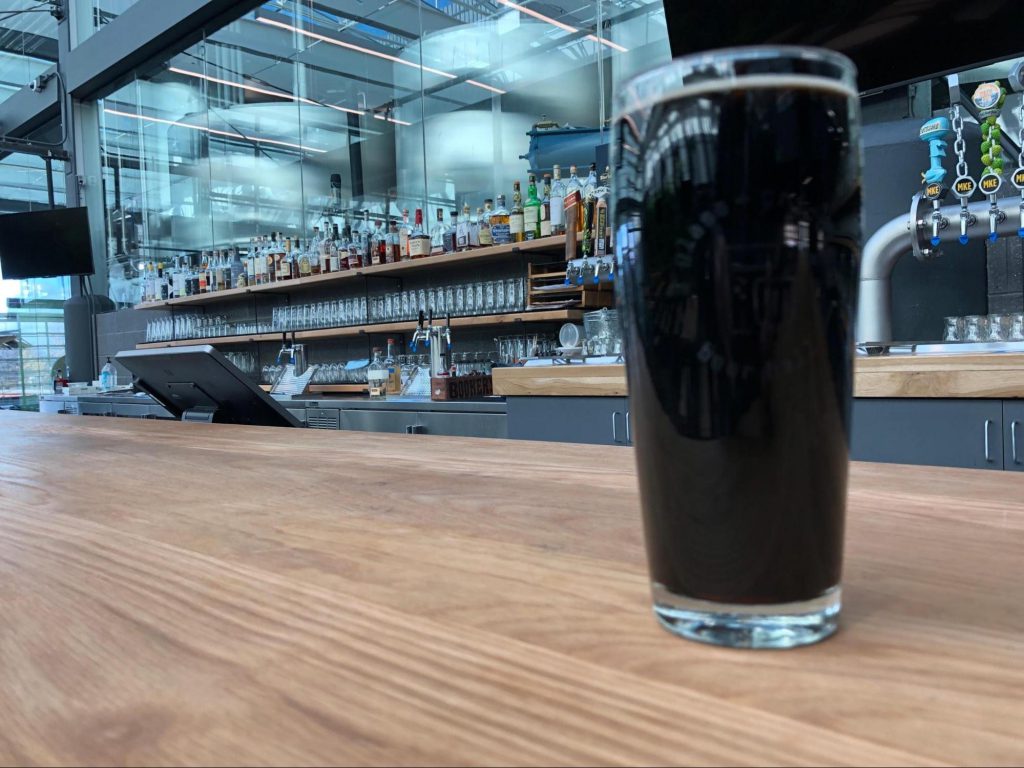 Stout beer at Glass + Griddle. Photo courtesy of F Street Group.